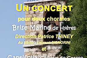 Photo de l'église Saint-Martin avec la date du concert 